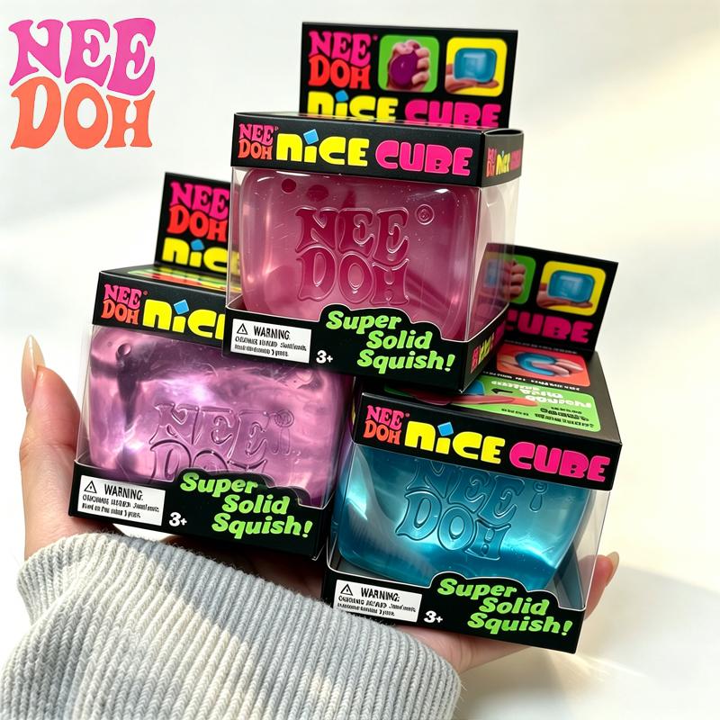 Schylling Needoh Nice Cube Игрушка-антистресс Мальтоза Медленный отскок Сжимаемая Антистрессовая Успокаивающая Расслабляющая Мяч-антистресс Декор для офисного стола