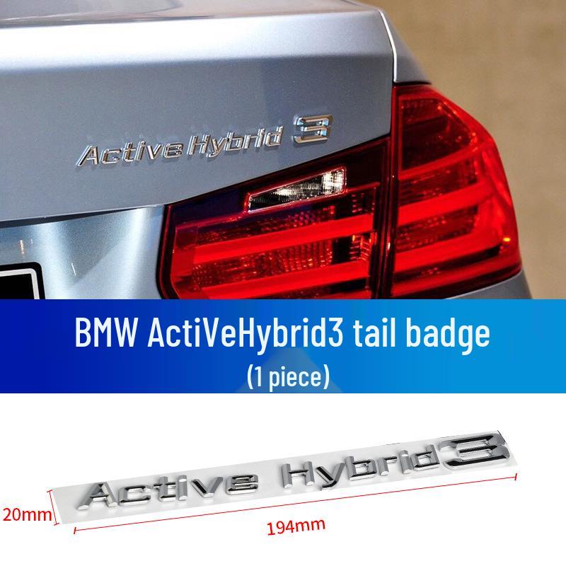 Manshi Compatible with Active Hybrid 3: 5-Word Logo Badge, 7 Displacement Badge, Hybrid Tail Badge