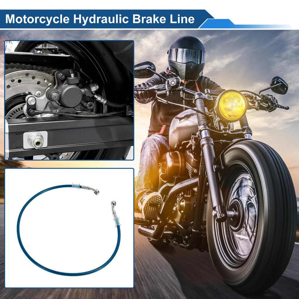Motoforti 80cm Motorcycle Brake Clutch Oil Hose Line Blue