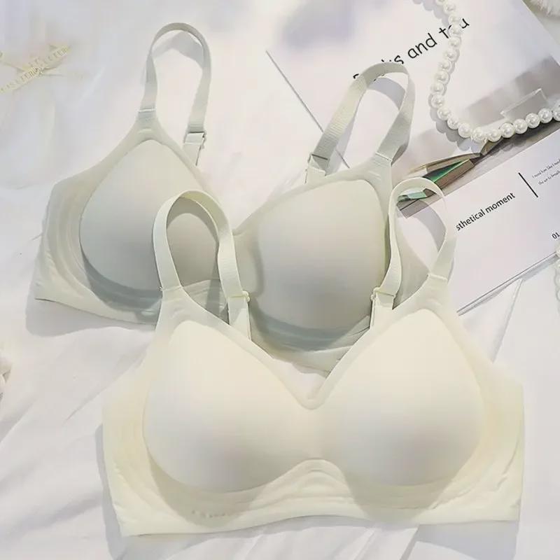 Бесшовный бюстгальтер пуш-ап Jelly 3D — удобный, мягкая поддержка, естественное ощущение, идеально подходит для небольшой подтяжки груди.