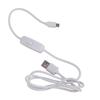 USB to Tiny USB Charging Cable Featuring On Off Switches 30cm/100cm for Convenient Power Control of Electronic Devices