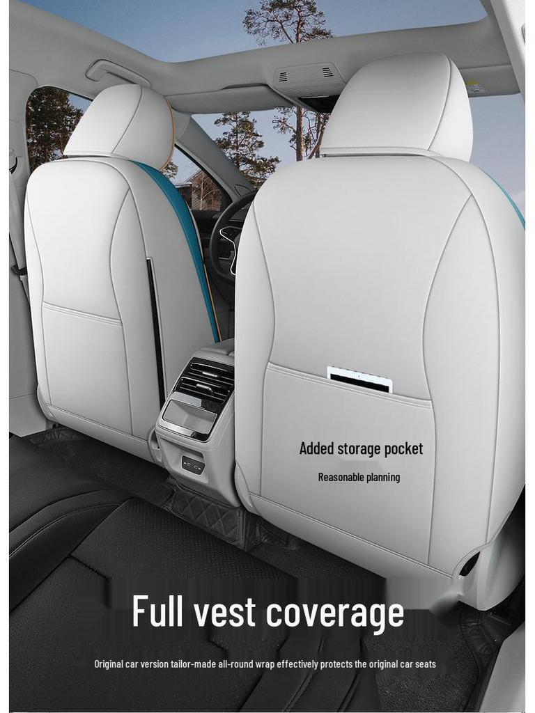 2024 VW ID.7 First Edition Кожаные чехлы на сиденья - Всесезонные, Дизайн с полным обхватом