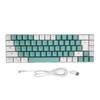 Wired Gaming Keyboard 60percent Compact with RGB Backlight Comfortable Typing Mechanical Keypad for PC