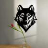 1pc Wolf Head Iron Crafts - Unique Indoor and Outdoor Décor, Ideal for Living Room, Bedroom, and Outdoor Wall Decoration