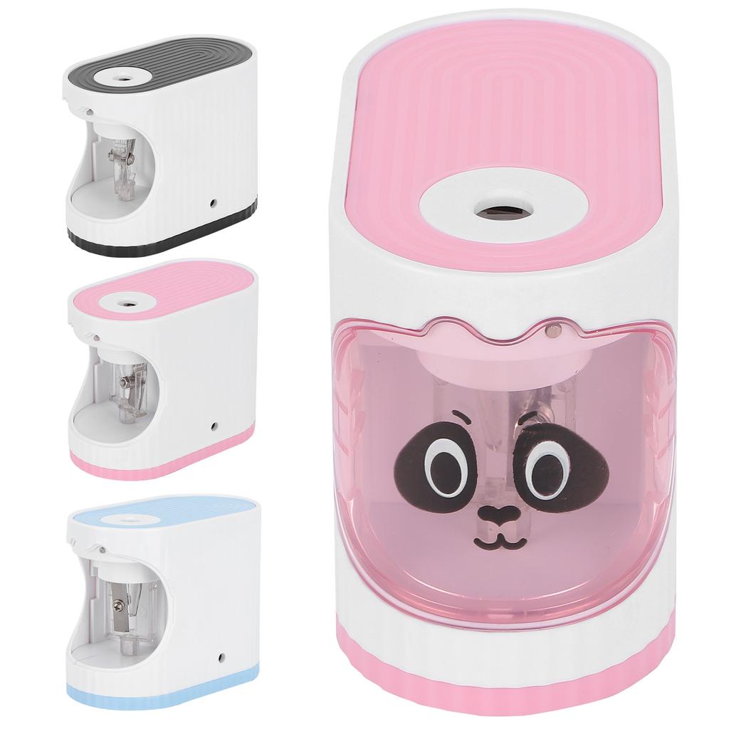 Электрическая точилка для карандашей Классная канцелярия с мультфильмами Автоматическая остановка для детей-художников