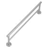 Stainless Steel Brushed Double Towel Bars Wall Mounted Towel Rack Organizer for Bathroom