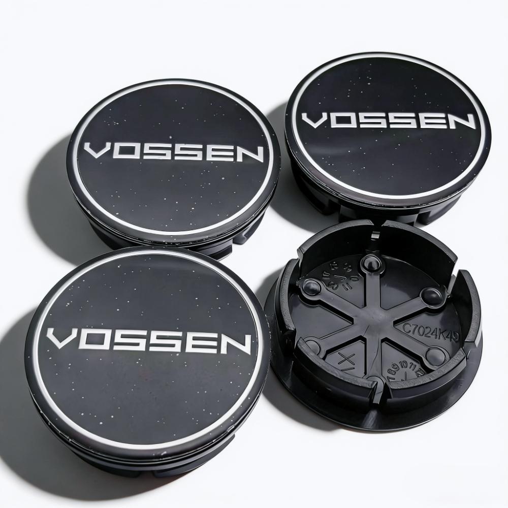 4pcs Vossen Logo Emblem Car Wheel Center Caps 48MM 42MM Wheels Hub Dustproof Cap Rim Hubcaps Dust Cover Replace Car Accessories
