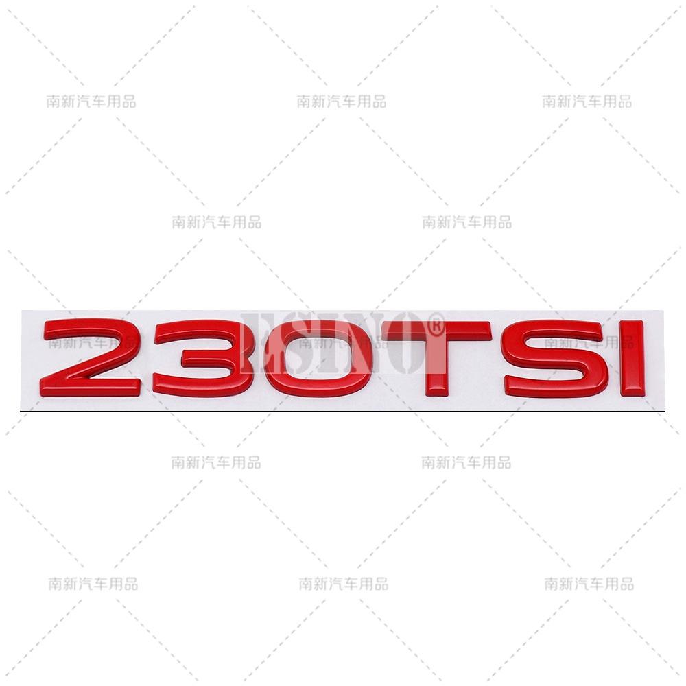 AABIO1 New Styling 3D 230 280 330 380 TSI Metal Alloy Adhesive Emblem Rear Trunk Badge Fender Sticker Car Body Decal for Volkswagen