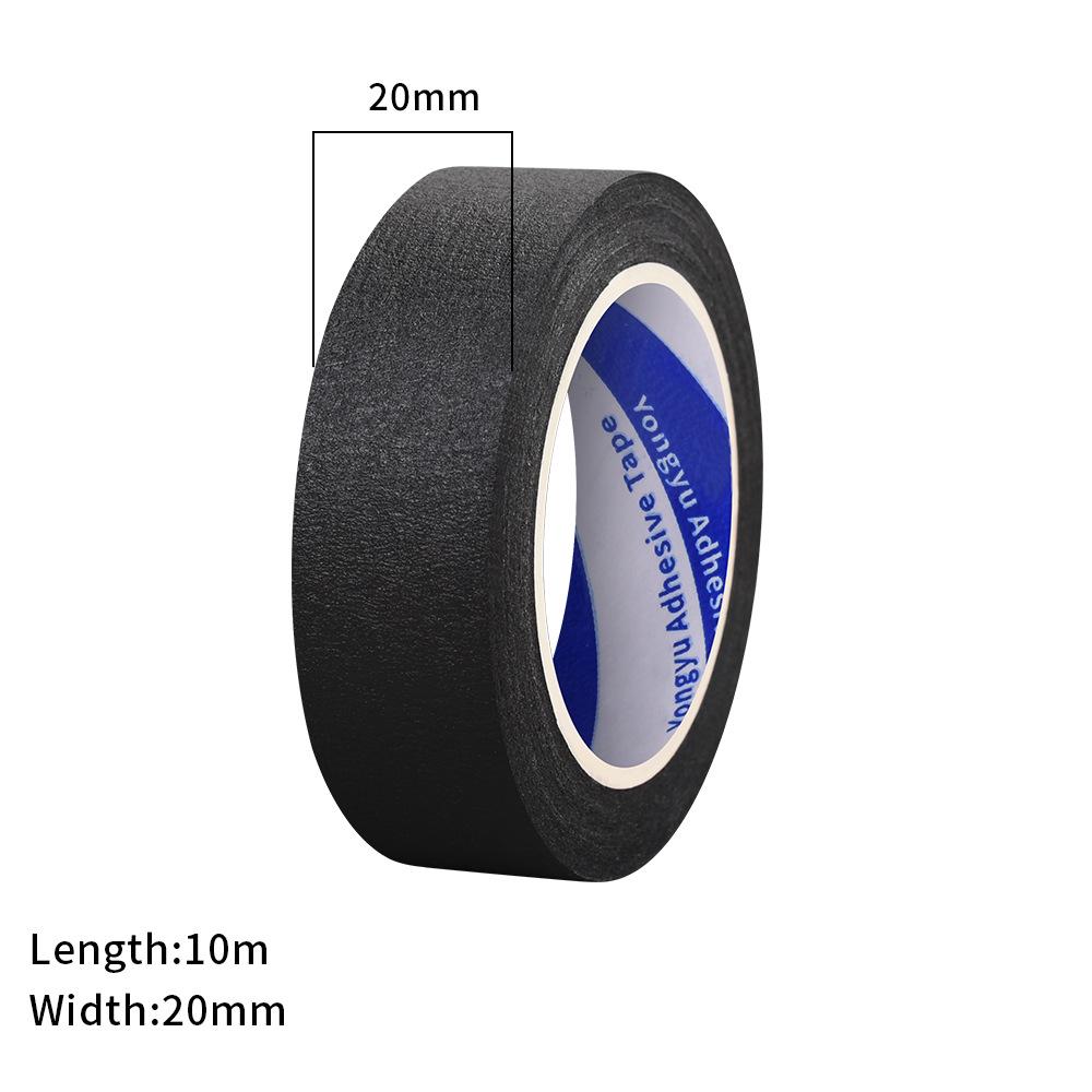 Черная креп-бумажная лента с высокой адгезией для детской ручной живописи и маскирования