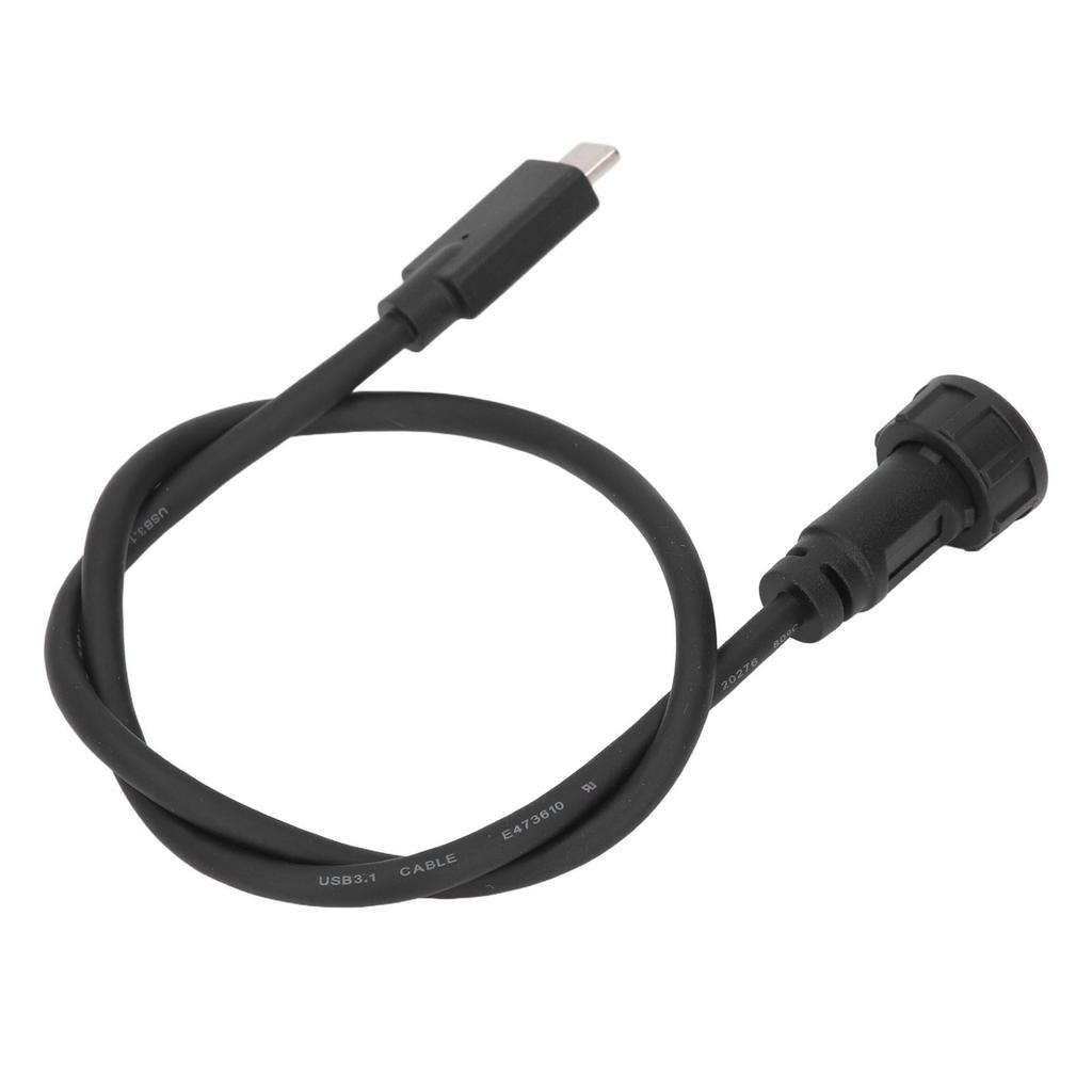 Type C Male To Male Cable 0.5m IP67 IP68 Water Proof Straight Plug USB C Extension Cable 30V 1.5A