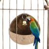 Coconut Bird Nest Hut Breeding Cage Decor Garden Portable Pet Habitat Small Animals House