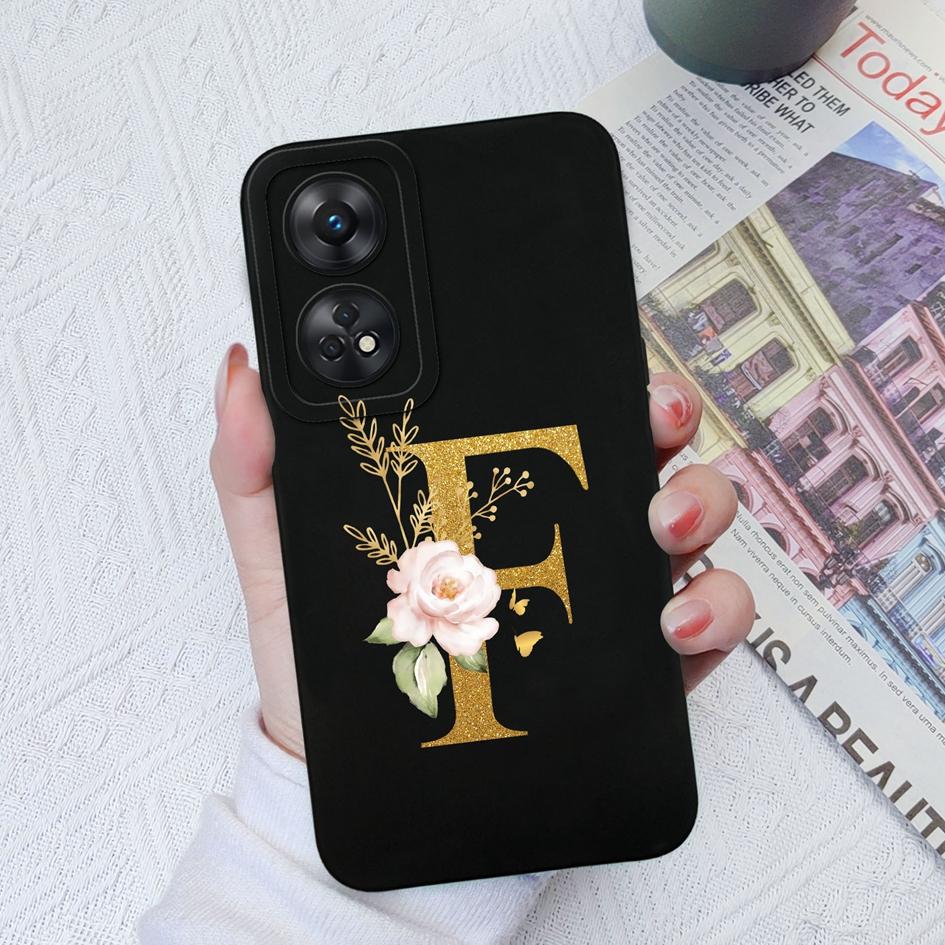 Чехол для телефона для Oppo Reno2 Reno3 4G 5G 4 5 Lite Pro, модный чехол для пары, цветочные буквы, матовый тонкий, мягкий силиконовый противоударный противоударный чехол для бампера Oppo