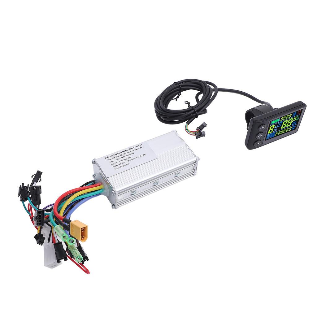 LCD Display Panel Brushless Motor Controller Kit 36V 48V 60V 450W 500W Sine Wave Motor Speed Controller for Electric