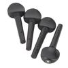 4PCS Black Color Violin Tuning Pegs Ebony Material Violin Replacement Pegs  For 1/2 1/4 1/8 Violin