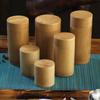 Natural Portable Bottle Handmade Bamboo With Lid Container Tea Canister Organizer Storage Box