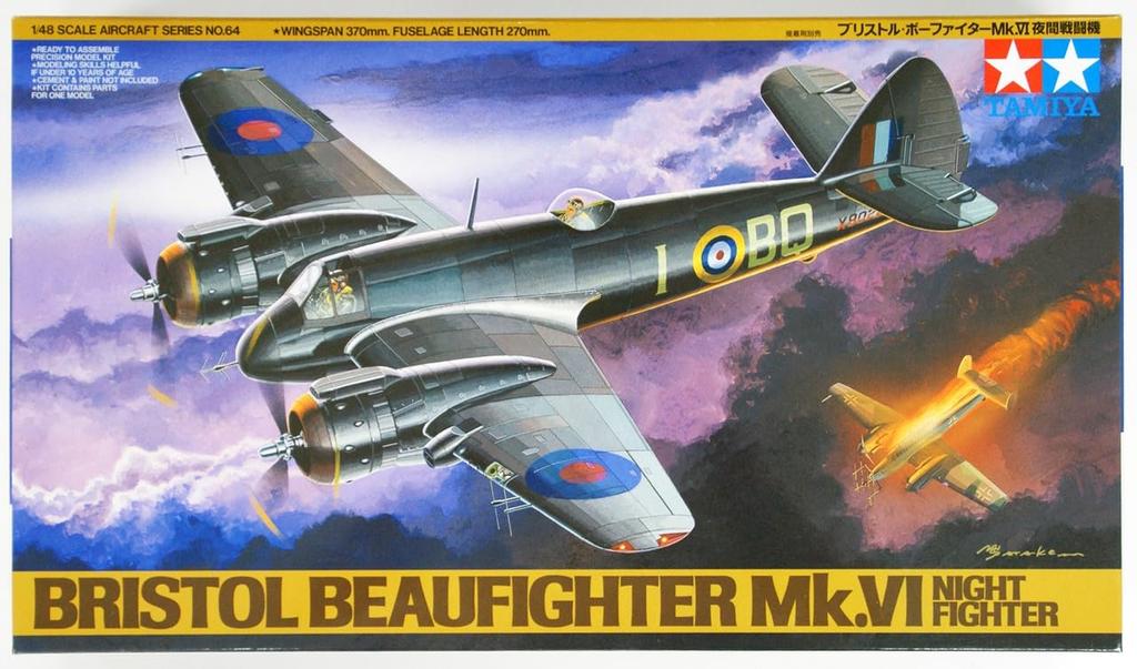 Tamiya Пластиковая модель 61064 1/48 No.64 Mk.VI королевских ВВС Bristol Beaufighter Night Fighter серии Masterpiece