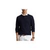 Polo Solid Color Crew Neck Fitted Sweater Men Sweater Blue 710918163-001