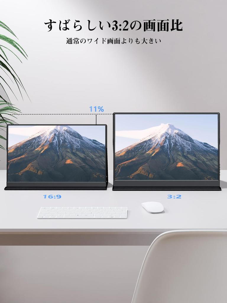 Мобильный монитор 14 дюймов Разрешение 2K Мобильный дисплей Портативный монитор Соотношение сторон экрана IPS Панель 2160x1440P Яркость игрового монитора Поддержка режима HDR