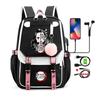 Anime Backpack Bags Demon Slayer Nezuko Kawaii Cartoon School Bag for Adults Large Capacity Manga To Travel Daily Girls Bookbags