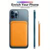 1 шт. Магнитный зажим для карт из искусственной кожи для iPhone 14 Pro Max 13 12 Pro Магнитный кошелек Держатель для карт Сумка Чехол для телефона Аксессуары