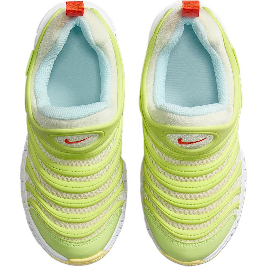 Nike Dynamo Free Cushioning, Wear Resistant Low top Kids Lifestyle Shoes Yellow Green Children Aged 3 7 Years Old IB8893-181