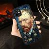 Чехол для телефона с картиной Ван Гога маслом Для IPhone 16e 16 15 14 13 12 11 Pro Max X XS Max Plus Матовый Прозрачный