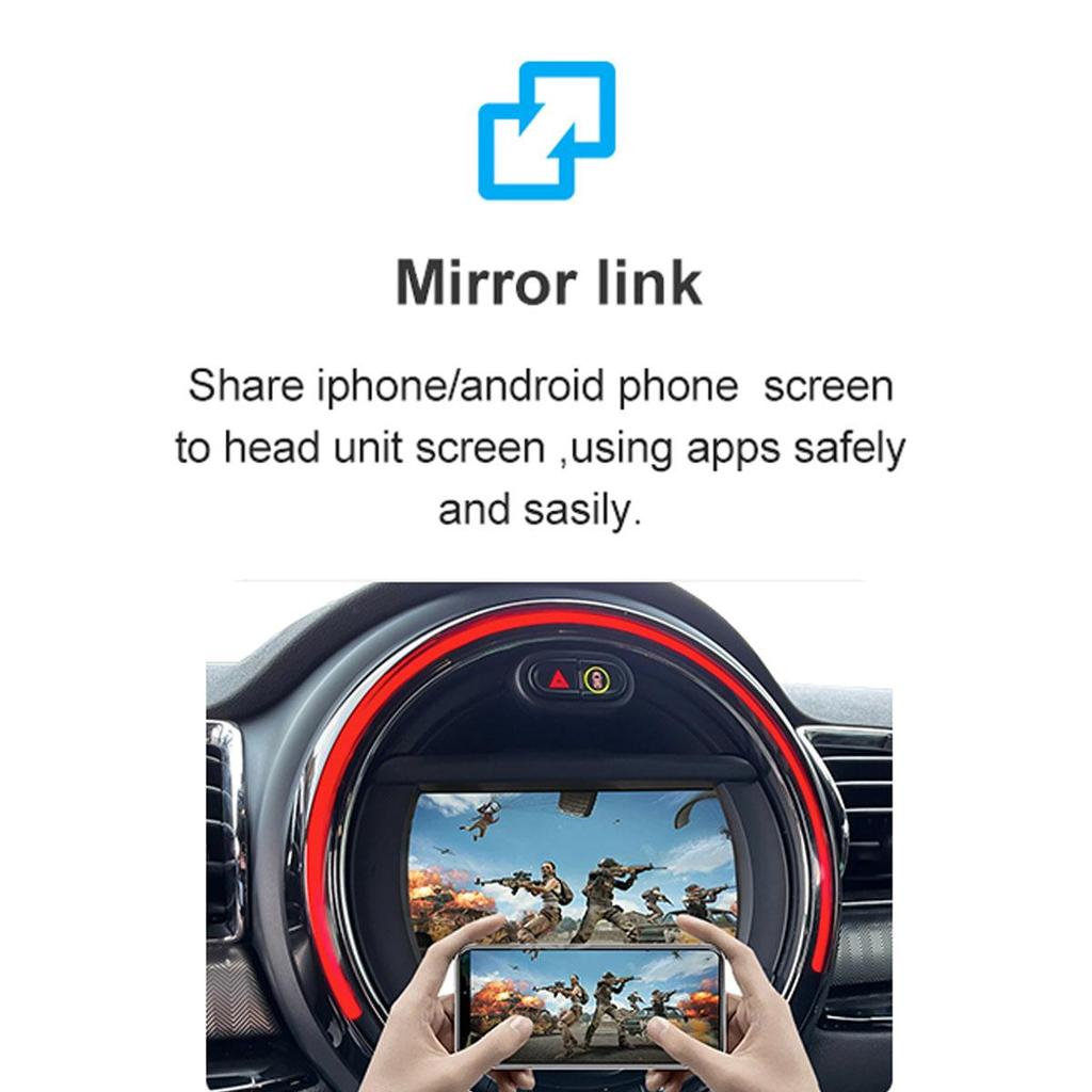 Sinairyu Wireless CarPlay Android Auto Module Compatible for BMW MINI Mini R55 R56 R57 R58 R59 R60 R61 F54 F55 F56 F57