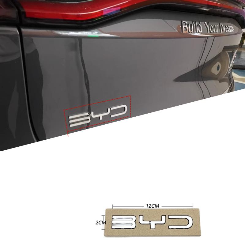 3D Хромированный Черный Логотип ABS Буквы Значок BYD Наклейка Наклейка На Багажник Автомобиля Для BYD SEAL QIN HAN SONG Plus ATTO3 SEAL U Аксессуары