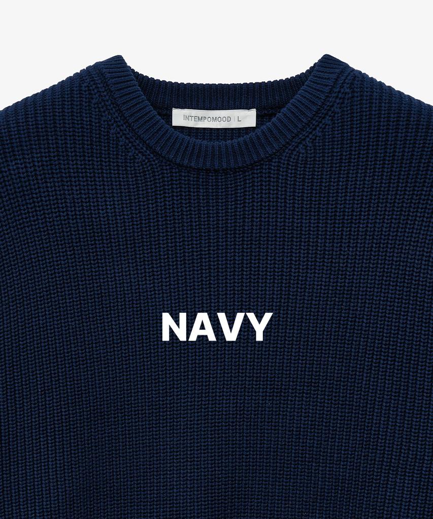 INTEMPOMOOD Hazzi Elbow Volume Pullover_Navy