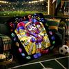 Colorful Digital Circus Throws Blanket Flannel Blankets Plush for Couch Bed Gifts for Men Women Travel picnic blanket Christmas fan gifts