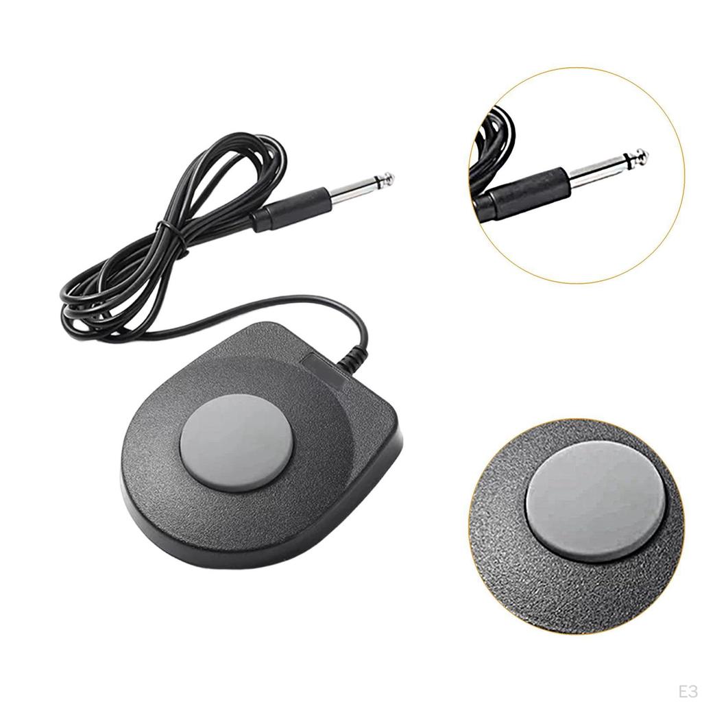 Electronic Drum Sustain Pedal Black Tone Modules Multifunction Sturdy Music Instrument Accessories