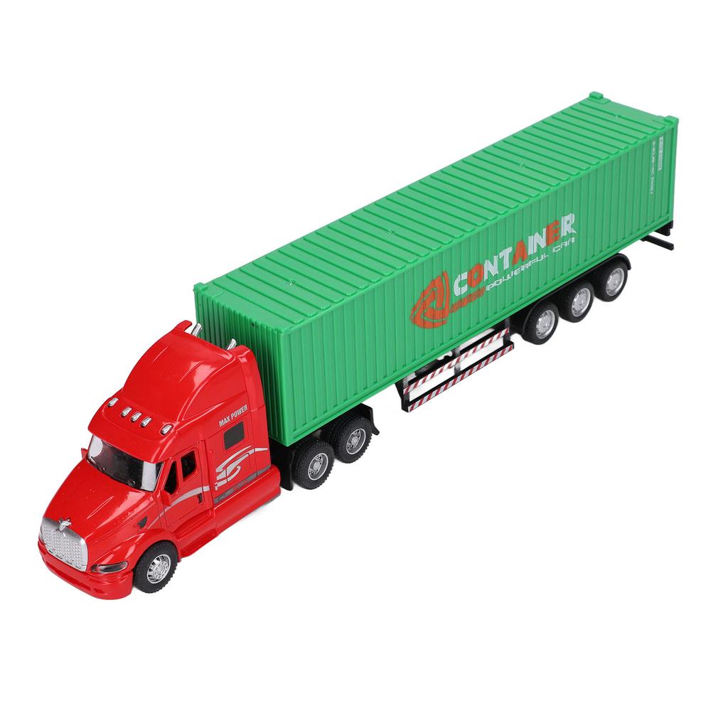 Container Truck Model 1:48 Vivid Exquisite Beautiful Decorative Toy Ornament for Above 3 Years