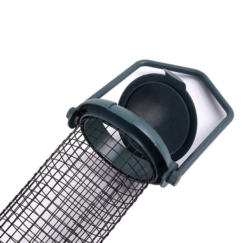 2Pcs Metal Material Hanging Bird Feeder Iron Wild Bird Feeder Sturdy Fat Ball Feeder Terrace Use