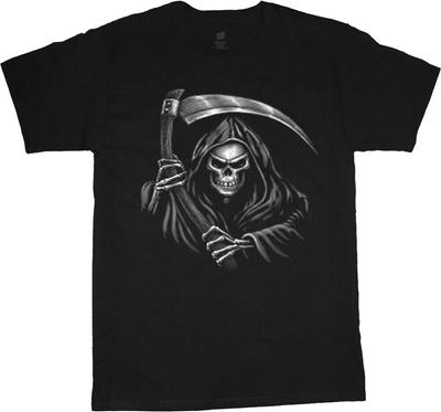 Футболка с рисунком Grim Reaper, одежда, футболка унисекс