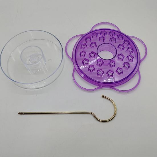 Кормушка для колибри для уличного использования, подвесная пластиковая кормушка для диких птиц с 24 отверстиями для кормления и насестом для декора лужайки сада и патио