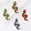 Creative Retro Rhinestone Snake Brooch Fashion Simple Men'S And Women'S Coats Suit Corsage Jewelry Animal Pin