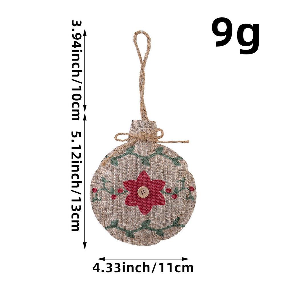 Порт Любовь Рождественский Джутовый Подвеска Звезда - Украшения для Дерева и Торгового Центра, Маленькие Украшения