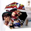 1pc Street Fighter II Auto-Folding Umbrella, 3-Panel Design with 8-Bone Iron Frame, Outdoor for Fans, Travelers, Everyday Use, Perfect Gift for Festiv
