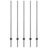 Embedded Fence Post 5 pcs Gray 180 cm