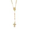 [R7419] - Gold Plated 'Virgin Mary' Necklace - 45 Cm 9 Cm