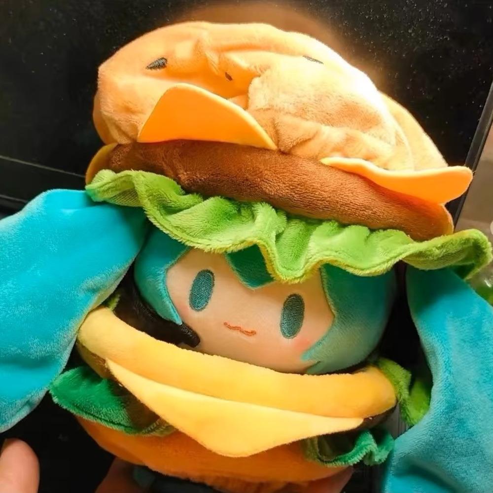 Хацунэ Мику Кавайи Q-Версия Фигурка Кукла Милая Кукла-Гамбургер Одежда Аниме Периферия Сумка Брелок Игрушка Мягкое Украшение Игрушки Подарки