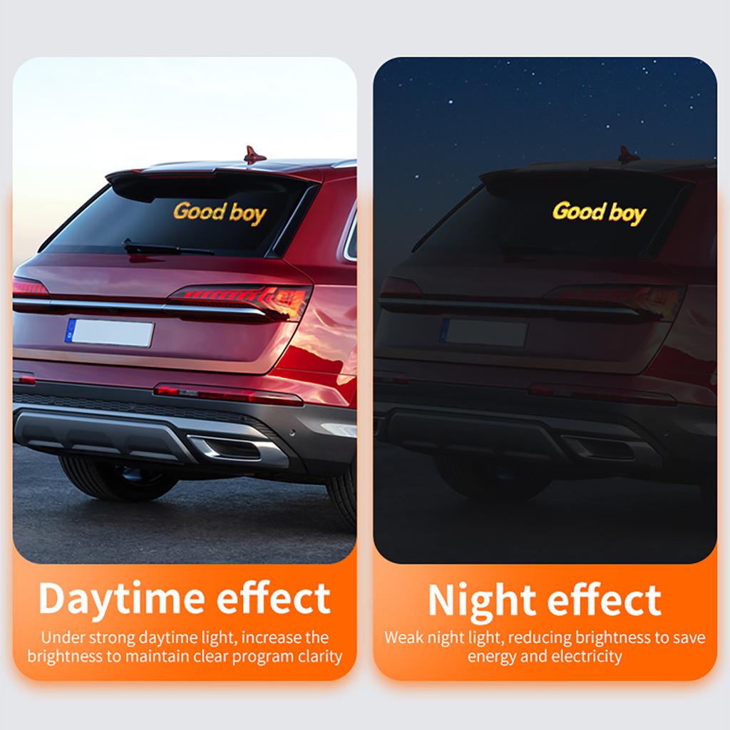 Прокручивающиеся огромные яркие рекламные светодиодные вывески, гибкие USB светодиодные вывески для магазинов, управляемые через приложение, программируемые светодиоды для аксессуаров для автомобилей и грузовиков