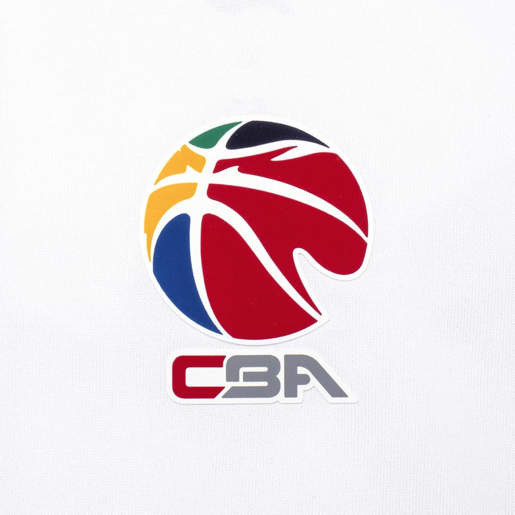 Баскетбольная майка Li Ning CBA Series Professional с принтом логотипа Пекинской команды, влагоотводящая, быстросохнущая, мужская, стандартная, белая, AVST179-2