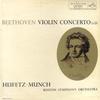 LP Record LUDWIG VAN BEETHOVEN, JASCHA HEIFET - Violin Concerto (In D) LM1992 RCA Victor Red  1959 US Classical Used