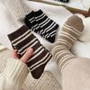 Striped Wool Socks Thermal Thickened Tube Socks Internet Celebrity Socks Retro Stacking Stockings