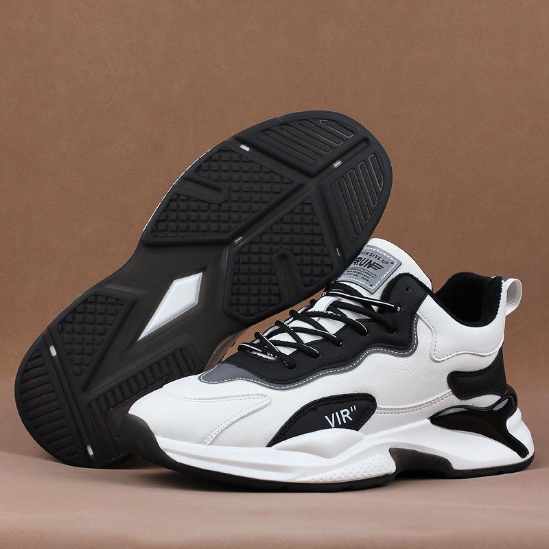 Мужская спортивная обувь на платформе, мужская обувь из кашемира и хлопка, мужская повседневная модная обувь