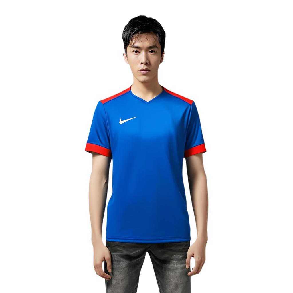 Men's Nike T Shirts Men's Blue Moderate Straight Fit