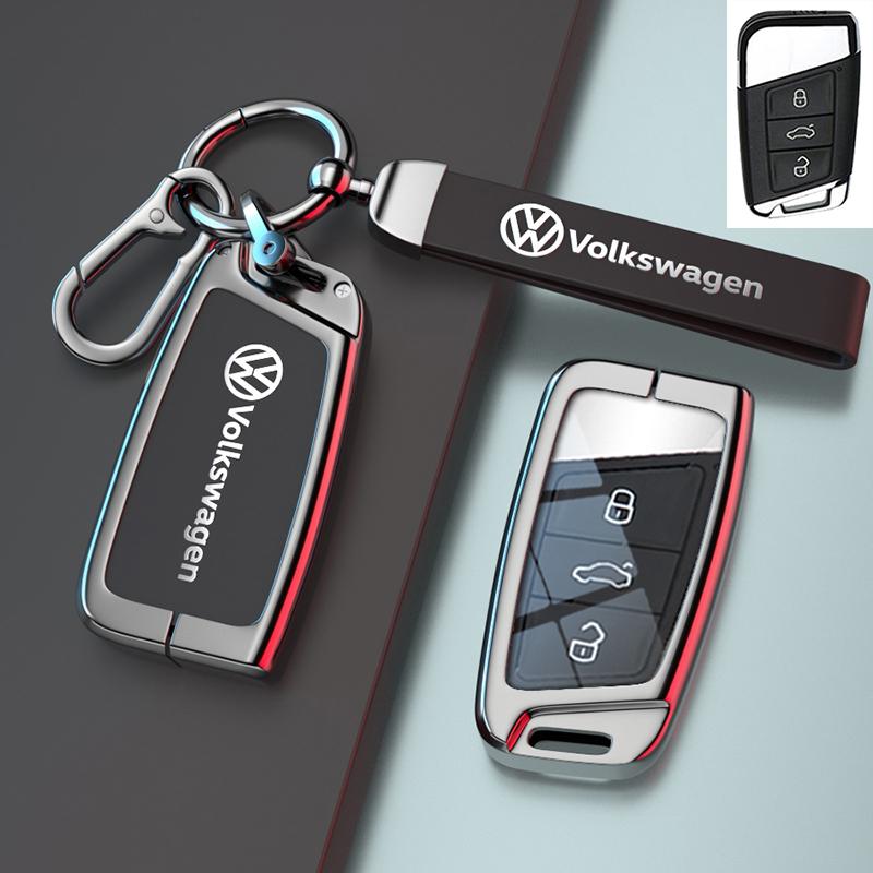 Для VOLKSWAGEN VW для Volkswagen Tiguan VW Golf 7 4 5 Mk4 6 MK7 для Skoda Octavia A7 для Seat Leon Ibiza Altea Металлический чехол для автомобильного ключа