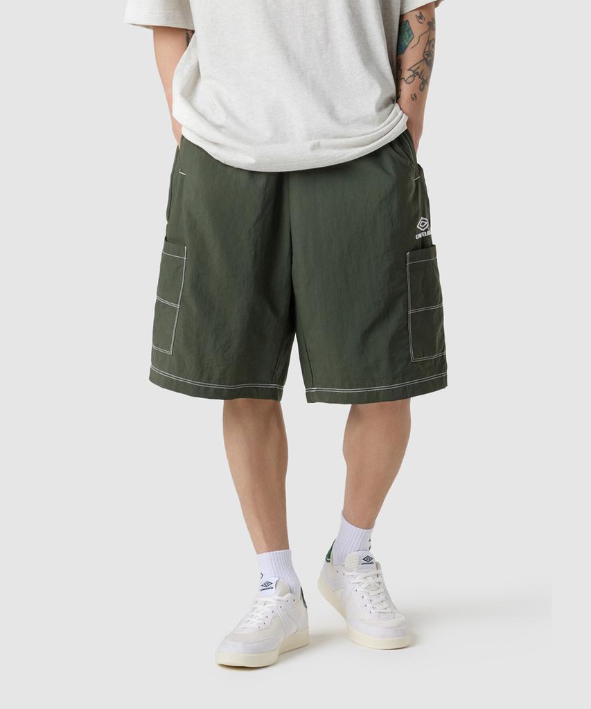 UMBRO Crispy Taslan Cargo 5.5-Length Bermuda Shorts Khaki (Uq221Chp58) (B Type)