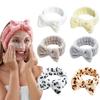 European & American Bow Flannel Hair Band - Wide Edge, Women's Face Wash Headband